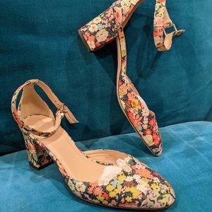 J. Crew - Liberty Print Ankle Strap Shoes